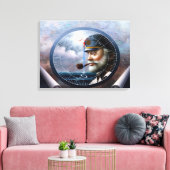 Zee kapitein 6 canvas afdruk (Insitu (Woonkamer))