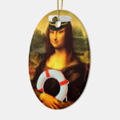 Zee Kapitein Mona Lisa Keramisch Ornament (Links)