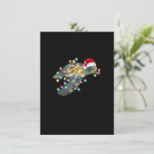 Zee kerstverlichting Zee Turtle Xmas S Kaart (Staand voorkant)