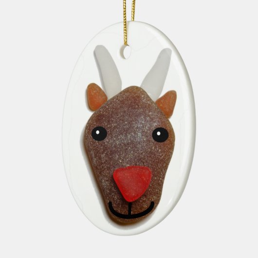 Zee kerstversiering keramisch ornament (Links)