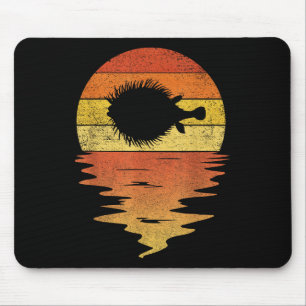 Zee Kogelvis T-shirt Retro Zonsondergang 70s Vinta Muismat