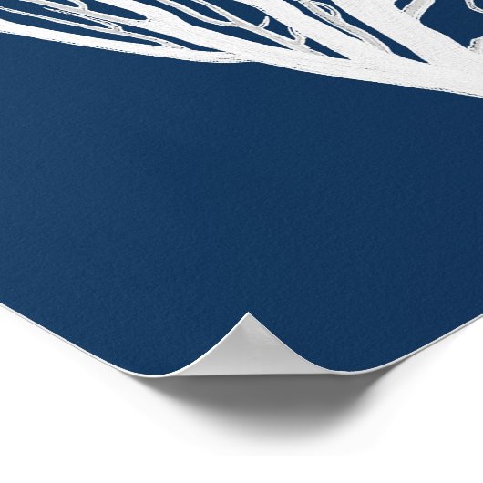 Zee Koraal 7-strand-decorkunst Poster (Hoek)