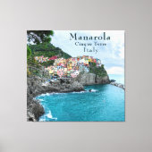 Zee Kust Cinque Terre Manarola Italië Canvas Afdruk (Voorkant)