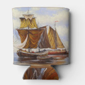 Zee Landscape: Olieverfschepen. Blikjeskoeler (Achterkant)