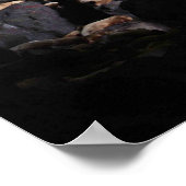 Zee-leeuwen in grotafdrukken poster (Hoek)