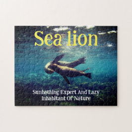 Zee leeuwen onder water legpuzzel