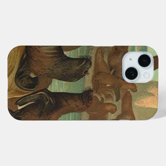 Zee leeuwen op strand, zeedier Case-Mate iPhone Case (Achterkant (horizontaal))