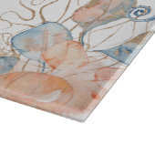 zee leven koraal monogram snijplank (Hoek)