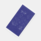 Zee leven Papier servet (Hoek)