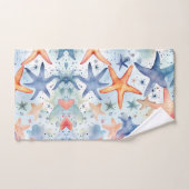 Zee leven waterverf zee sterren bad handdoek (Handdoek)