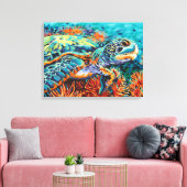 Zee Lieverd I Canvas Afdruk (Insitu (Woonkamer))