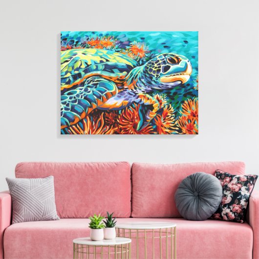 Zee Lieverd I Canvas Afdruk (Insitu (Woonkamer))