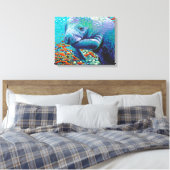 Zee Lieverd II Canvas Afdruk (Insitu (Slaapkamer))