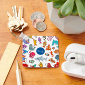 Zee Life Animals kleurrijke oceaan personages Sleutelhanger