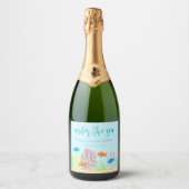 Zee Life Baby shower Sparkling Wijnetiket (Voorkant)