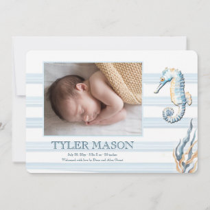 Zee Life Foto geboorteaankondiging Aankondiging