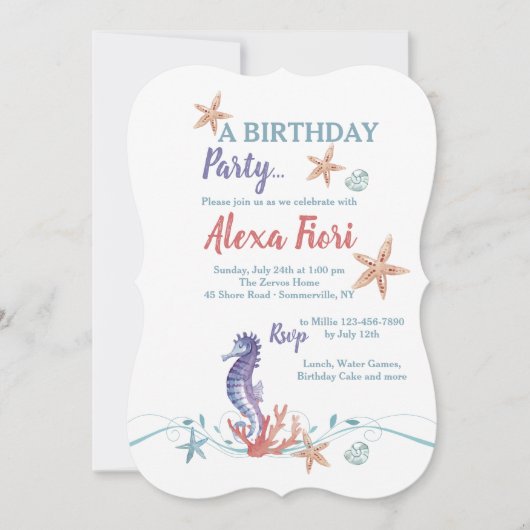 Zee Life Invitation Kaart (Voorkant)