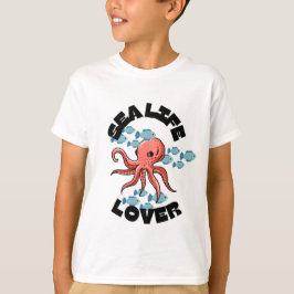 zee life lover octopus Kinder Basic T-shirt