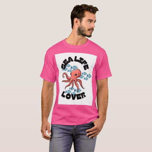 zee life lover octopus t-shirt (Voorkant volledig)