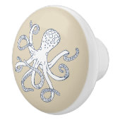 Zee Life Octopus Nautical Ceramic Knobs. Pulls Keramische Knop (Rechts)