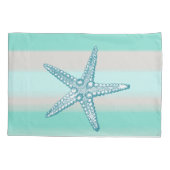 Zee Life Starfish Nautical Pillowcase Standard Sz Kussensloop (Achterkant)