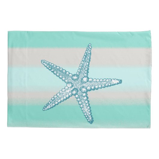 Zee Life Starfish Nautical Pillowcase Standard Sz Kussensloop (Achterkant)