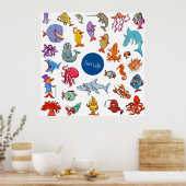 Zee Life-tekens Poster (Keuken)