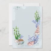 Zee Life Wedding Invitation Kaart (Achterkant)