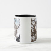 Zee lijnen de kustlijn in het oosten van Greenlan Mok (Midden)