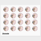 Zee Lion Animal Return Adreslabel Ronde Sticker (Vel)