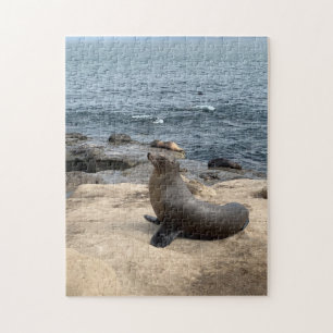 Zee Lion Enjoing Life Fotografie Puzzle Legpuzzel
