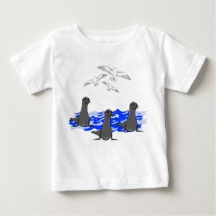 Zee Lion Ocean & Seagulls Toddler T-shirt