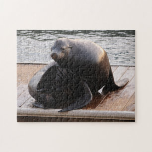 Zee Lion, Pier 39, San Francisco Jigzaag puzzle Legpuzzel
