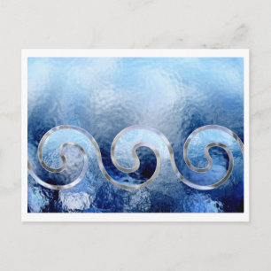zee , lucht en surf briefkaart
