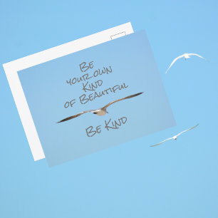 Zee Meeuw Wees Je Eigen Soort Mooi Wees Aardig Briefkaart