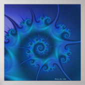 Zee met blauwe ogen poster (Voorkant)