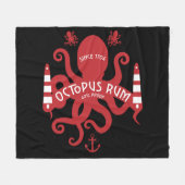 Zee met deuk en fantasy | Octopus | Nautische Mok  Fleece Deken (Voorkant (Horizontaal))