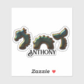 Zee met Jouw naam Sticker (Vel)