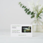 Zee met lederschildpad Visitekaartje (Staand voorkant)