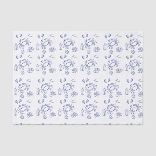 Zee-minimalisme Tissuepapier (Voorkant)