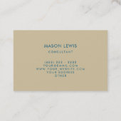 Zee minimalistisch Visitekaartje (Achterkant)