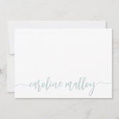 Zee | Moderne Scripting Name Personalized Notitiekaartje (Voorkant)