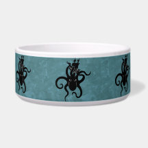Zee Monster Blue en Black Kraken met schip