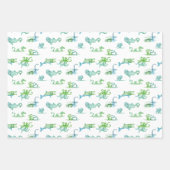 Zee monster line kunst Inpakpapier Vel (Voorkant 3)