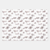 Zee monster line kunst Inpakpapier Vel (Voorkant 2)