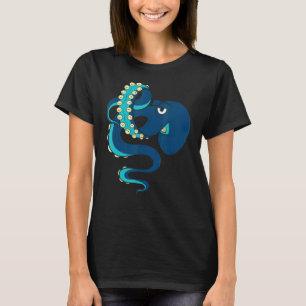 Zee Monster Oceaan Dier Kraken Duiken Octop T-shirt