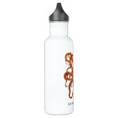 Zee monster octopus - aangepaste tekst waterfles  (Links)