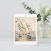  Zee Monster Octopus Briefkaart (Staand voorkant)