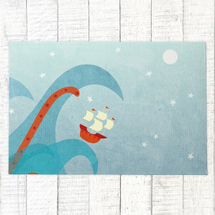 Zee Monster Sailing Boat Deurmat