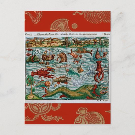 Zee Monsters Briefkaart (Voorkant)